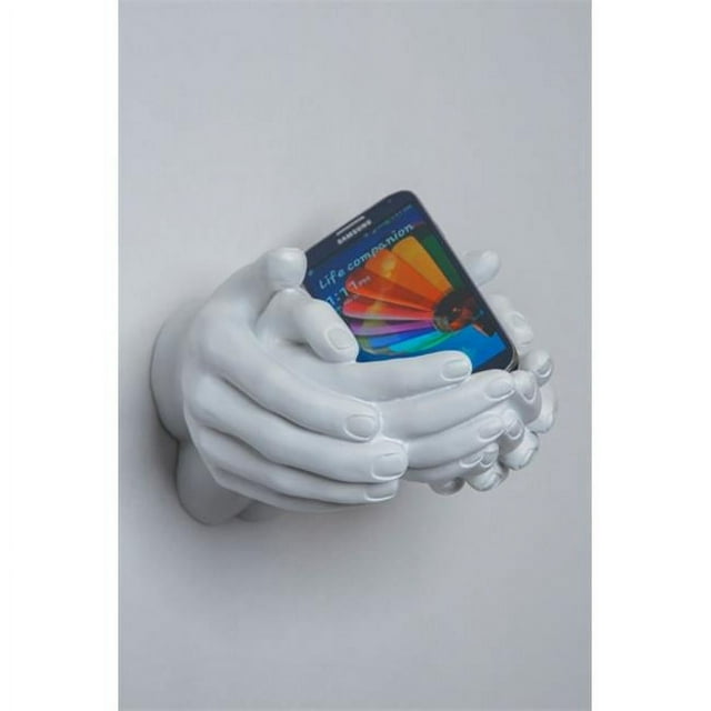 Interior Illusions II0073 Hands Helping Hand Hook, White