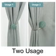thumbnail image 4 of Uxcell Curtain Tieback 15.7 Inch Window Curtain Buckle Tiebacks Clips Holder Teal Blue, 2 Pack, 4 of 7