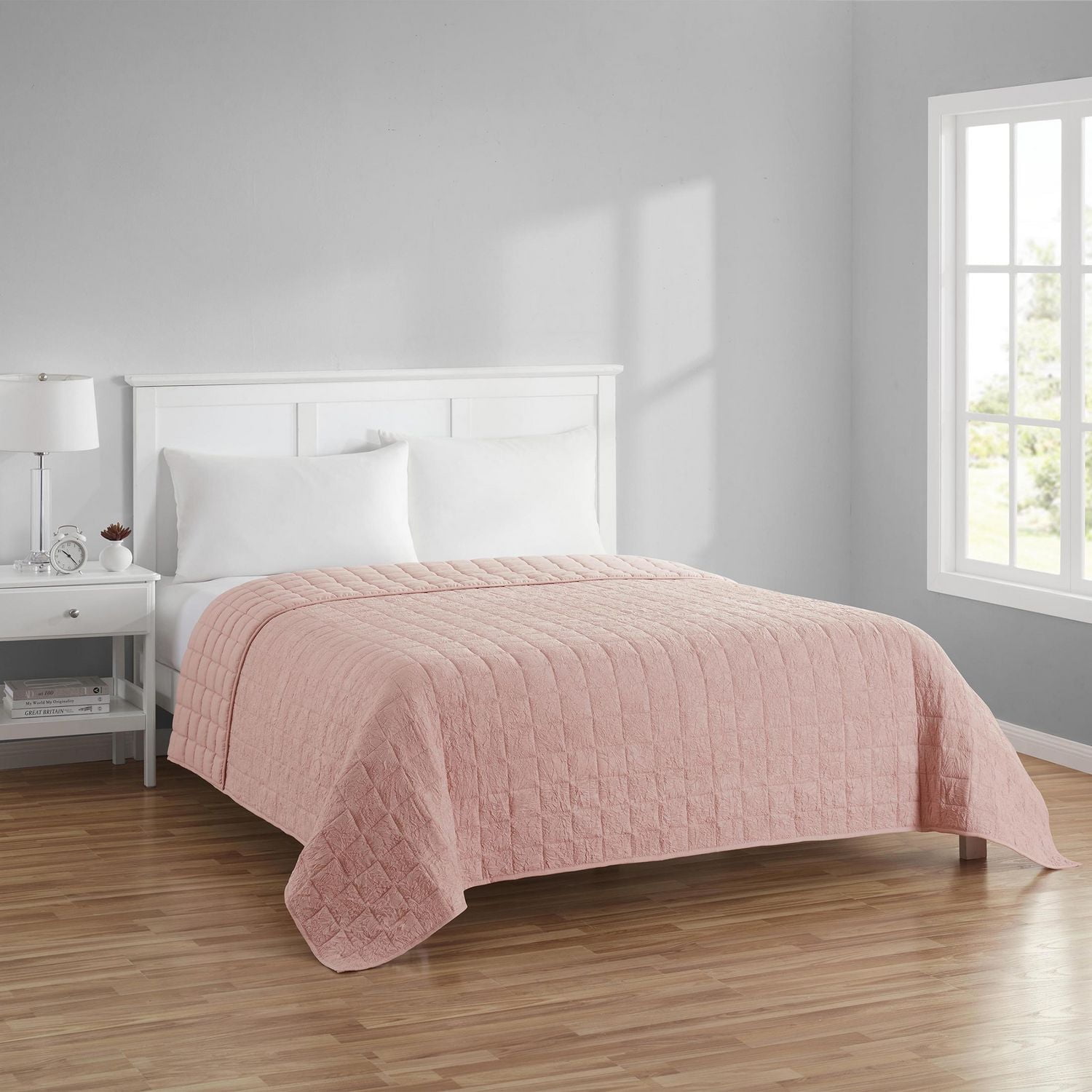 Courtepointe froissée Mainstays, 2 places/grand Réversible