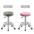 thumbnail image 5 of Fotbe Breast Cancer Awareness Stool Covers Round,Waterproof Round Bar Stool Covers Bar Chair Covers Washable Stool Cushion Slipcover for 12-14 Inch Chair-12 inch, 5 of 7