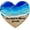 Never Forget the Difference You Make, variant on Ocean Pocket Heart – Mini Handmade Resin Beach Glass Ornament – Sea-Themed Heart Decor – Romantic Gift for Friends & Her, Wedding, Valentine’s Day (Never Forget The Difference You Make)