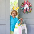 thumbnail image 4 of On Sale!Christmas Savings Clearance! Cbcbtwo Easter Wreath, 21 inch Easter Decorations Welcome Sign Bunny Wreath, Easter Door Hanging Decoration Ornament, Outside Front Door Home House Room Decor, 4 of 8