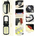 thumbnail image 3 of Reflector LED portátil 1500 lúmenes 4800mAh 30W Linterna LED recargable Linterna portátil con linternas USB 4 modos de iluminación Luz de trabajo con base magnética y gancho, Kuyhfg Bienvenido a Kuyhfg, 3 of 5