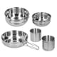 thumbnail image 5 of Juego de utensilios de cocina de acero inoxidable para exteriores, ollas de cocina portátiles para acampar, 5 piezas, vajilla, 5 of 5