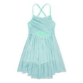 thumbnail image 2 of Sxiwei Kids Girls Ballet Lyrical Dance Dress Mesh Bowknot Back Gymnastics Leotard Ballerina Dancewear Mint Green 8, 2 of 7