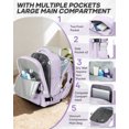 thumbnail image 4 of Airback Travel Backpack with Vacuum Seal Compression, Vacpack Backpack for Travel with Air Pump, Personal Item Carry on Bag Airlines Approved, Water Resistant Airbag Vacuum Backpack College Daypack, 4 of 6