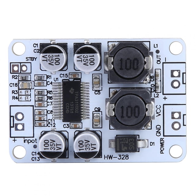 Digital Amplifier Board,TPA3110 PBTL High Power Mono Channel Amplifier Board Amplifier Board Elevated Design