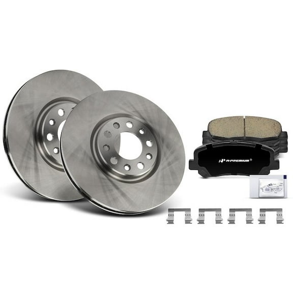 Front Brake Pad and Rotor Kit 6 - Compatible with 2015 - 2017 Chrysler 200 2016