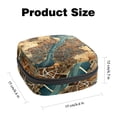 thumbnail image 2 of Map Section Small Bag Period Pouch Small Wire Pouch Zipper Pencil Case Pouch in Plush Fabric, Sponge, and Oxford Cloth - 4.7x6.6x6.6 in, Ideal for Menstrual Pad Storage, 2 of 6