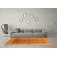 thumbnail image 3 of Ahgly Company Indoor Rectangle Oriental Orange Industrial Area Rugs, 7' x 9', 3 of 4