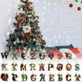 thumbnail image 7 of Moocorvic 26 Initial Letter Dinosaur Christmas Ornaments, Personalized Christmas Tree Decoration Xmas Alphabet DIY Craft Gift, 7 of 7