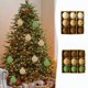 thumbnail image 1 of Fiudx Bolas Navideñas de Terciopelo, Diseño de Textura Flocada, Juego de 9 Piezas, Adornos Fáciles de Colgar, Ideales para Decorar El Árbol de Navidad, Versátiles para Decoración de Interiores, Tamañ, 1 of 6
