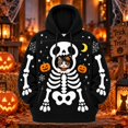 thumbnail image 2 of HAYIMI Halloween Pet Pouch Hoodie for Women Men, Funny Festive Sweatshirt With Front Pockets Carry Pouch For Small Dogs And Cats, Tops For Hoodie with Dog Carrier Pet Pouch Pocket, 2 of 7