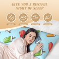 thumbnail image 3 of Bixox Modern Ice Cream Print Body Pillow Cover with Zipper Closure, Cozy Fuzzy Fleece Body Pillow Case Cover 20 x 54 Inches,Long Body Pillow Pillowcase, 3 of 6