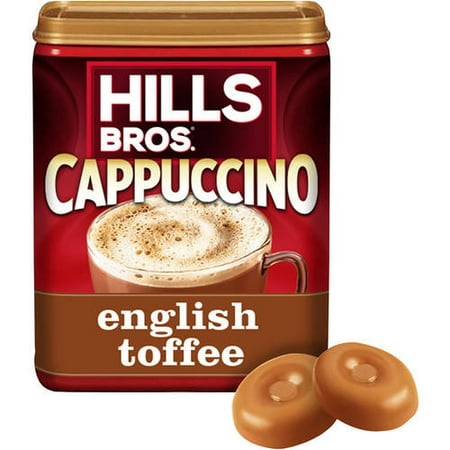 (2 Pack) Hills Bros. English Toffee Cappuccino Instant Coffee Mix, 16 Ounce (Best Tasting Instant Cappuccino)