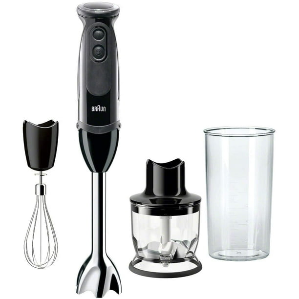 Braun 3in1 Immersion Hand Blender, Powerful 400W Stainless Steel Stick Blender, 21Speed + 1.5