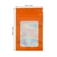 thumbnail image 4 of 100 Uds bolsas Ziplock autosellantes holográficas reutilizables bolsas de almacenamiento de alimentos con orificio para colgar, 4 of 8