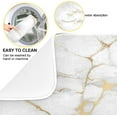 thumbnail image 2 of Marble White Dish Drying Mat 16x18 for Kitchen Golden Grey Marble Dishes Pad Dish Drainer Rack Mats Absorbent Fast Dry Kitchen Accessories, 2 of 7