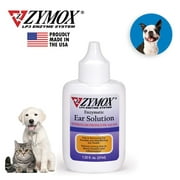 ZYMOX Ear Solution Pet Ear Cleaner with 0.5% Hydrocortisone, 1.25 oz.Bottle
