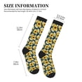 thumbnail image 4 of Sikiie Sunflowers 1 Pairs Compression Socks for Men and Women 15-20 mmHg Running Support Socks, 4 of 7