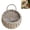 Light Gray,S, variant on Hand Woven Wicker Hanging Basket with Plastic Liner, Wall Mount Rattan Flower Planter Basket for Dried Florals Greenery Home Wall Decor