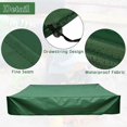 thumbnail image 3 of Cubierta cuadrada para caja de arena, cubierta para caja de arena con cordón, tela Oxford, cubierta para caja de arena de tafetán, lona impermeable y a prueba de polvo, verde, 150 x 150 cm -, 3 of 5