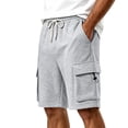 thumbnail image 4 of DagobertNiko Cargo Shorts for Men Elastic Waist Drawstring Shorts Quick Dry Loose Fitted Summer Shorts with Pockets, 4 of 6