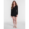 thumbnail image 2 of No Boundaries Waffle Knit Romper, Women’s XS-2X, 2 of 5