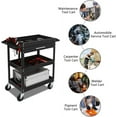 thumbnail image 2 of TUFFIOM 3 Tier Rolling Tool Cart with Drawer, 330 LBS Capacity Industrial Steel Service Utility Cart Tool Organizer, 2 of 7