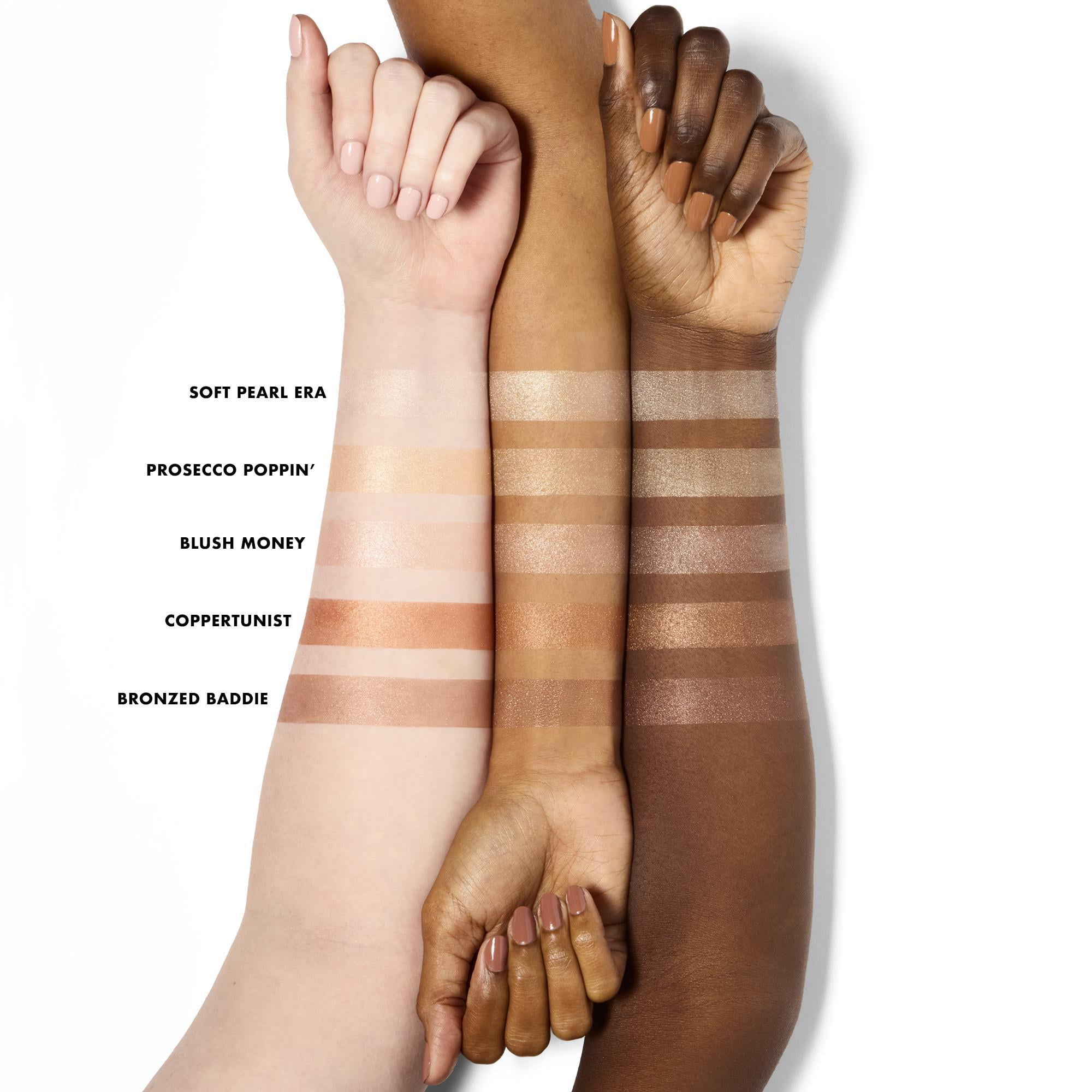 e.l.f. Cosmetics Halo Glow Silky Powder Highlighter, Bronzed Baddie, 4.5 g