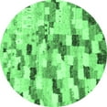 thumbnail image 1 of Ahgly Company Indoor Round Abstract Emerald Green Modern Area Rugs, 5' Round, 1 of 4