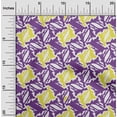 thumbnail image 2 of oneOone Georgette Viscose Violet Fabric Abstracts Craft Projects Decor Fabric Printed By The Yard 42 Inch Wide, 2 of 4