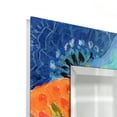 thumbnail image 5 of "Secret Garden Floral II" 72"x36" Rectangular Beveled Leaner Mirror on Free Floating Reverse Printed Tempered Art Glass, 5 of 12