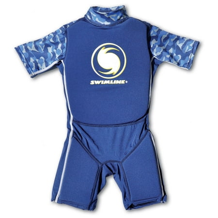 Swimline Blue Lycra Boy's Floating Swim Trainer Wet Suit Life Vest Small
