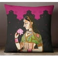 thumbnail image 3 of S4Sassy Home Decorative Multicolor Mughal Print Pillow Case Cushion Cover -12 x 12 Inches, 3 of 4