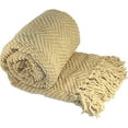 thumbnail image 2 of HOME SOFT THINGS COBIJA TEJIDA REVERSIBLE MANTA LIGERA SÚPER SUAVE Y ACOGEDORA - CAMELLO CLARO - 127X152.4CM, 2 of 4
