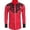 Red, variant on Gunia Western Cowboy Shirts For Men Loose Personality Long Sleeved Casual Button Down Shirt Tops Men'S T-Shirts Black L