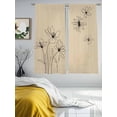 thumbnail image 3 of Floral Sheer Curtains 72 Inch Length 2 Panels Set, Spring Flower Voile Window Treatment Rod Pocket Curtains Sheers Drapes for Bedroom/Living Room/Kitchen 52"x72"x2, 3 of 7