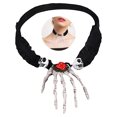 thumbnail image 4 of Halloween Necklace Creative Hand Crescent Moon Decor Charm Necklace Party Favor, 4 of 9