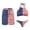American Flag, variant on Daisy Skull Couple Swimwear Matching Set Mens Swim Trunks Quick Dry Bathing Suit with Pockets Swimwear Shorts Lightweight Board Shorts