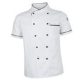 thumbnail image 2 of Chaqueta de cocinero, chaqueta de panadería, chaqueta de cocina, chaqueta de panadería, chaqueta de cocina para hombre y mujer. 1Blanco, 2 of 8