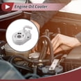thumbnail image 2 of Unique Bargains Engine Oil Cooler for Fiat Multipla 1.9 JTD 2002-2010 Transmission Oil Cooler Trans Cooler O-ring Seals No.55186217 Aluminum Alloy Silver Tone 1 Set, 2 of 6