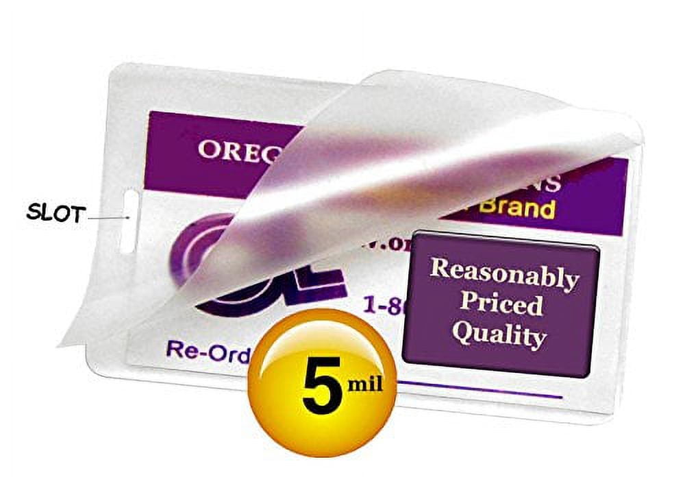 Hot 5 Mil Luggage Tag Laminating Pouches with Slot [Pkg of 500] 2-1/2 x 4-1/4 Clear