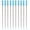 Blue, variant on VKLU 10Pcs Mixed Ballpoint Pen Refills, 1mm Medium Point Screw-in Ink Refills, Cross-Compatible Replacement Ink for Office Pens, Smooth Writing Set, 5 Black, 5 Blue