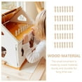 thumbnail image 1 of DEEPCRAFF 12Pack Fence Decorations Wood Natural Color Compact Home Decor, 1 of 8