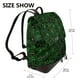 thumbnail image 2 of Balery Green Bright Web with Spiders Mochila de Cuero para Mujeres, Gran Capacidad, Bolsa de Viaje Multifuncional, Mochila de Cuero y Bolsa de Hombro para Mujeres, 2 of 4