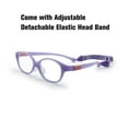 thumbnail image 2 of Kids Optical Glasses Oval Frame TR90 Size 46 Elastic Strap Retainer Boys Girls 3-4Y, 2 of 5
