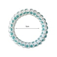 thumbnail image 2 of CSChome Hair Rings 2 Pcs Hair Rings Telephoneline Shape Decorative Elastic High Elasticity Dot Print Hair-Fixed Contrast Color Tie Hair Headwear, 2 of 7