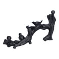 thumbnail image 4 of Gancho decorativo con forma de rama de pájaro negro, accesorios tridimensionales para decoración del hogar montado en la pared, mediano (38cm), 4 of 14