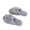 Gray, variant on Women's Fashionable And Casual Home Indoor And Outdoor Winter Woven With Exposed Toes Slippers For Indoor Use White Size 6.5-7